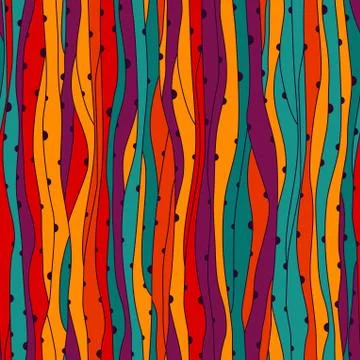 Seamless wave hand-drawn pattern, waves background (seamlessly tiling).can be Illustrazione stock