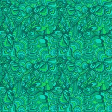 Seamless wave hand-drawn pattern, waves background (seamlessly tiling).can be Illustrazione stock
