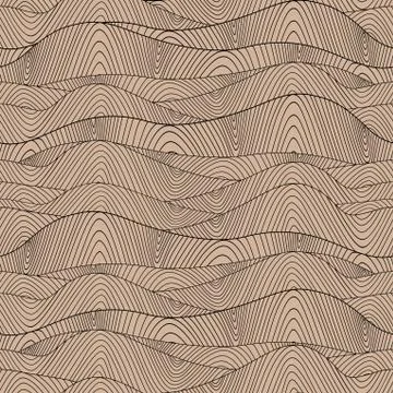 Seamless wave hand-drawn pattern, waves background (seamlessly tiling).can be Illustrazione stock