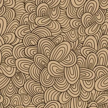 Seamless wave hand-drawn pattern, waves background (seamlessly tiling).can be Illustrazione stock