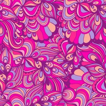 Seamless wave hand-drawn pattern, waves background (seamlessly tiling).can be Illustrazione stock