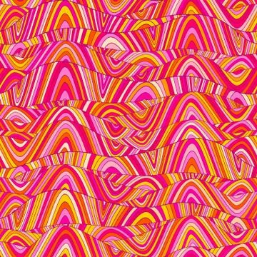 Seamless wave hand-drawn pattern, waves background (seamlessly tiling).can be Illustrazione stock