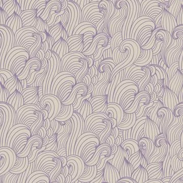 Seamless wave hand-drawn pattern, waves background (seamlessly tiling).can be 스톡 일러스트