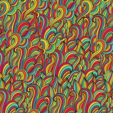 Seamless wave hand-drawn pattern, waves background (seamlessly tiling).can be 스톡 일러스트