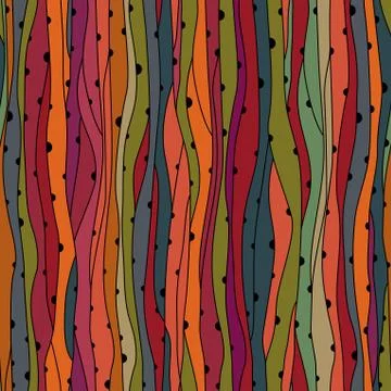 Seamless wave hand-drawn pattern, waves background (seamlessly tiling).can be Stock Illustration