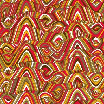 Seamless wave hand-drawn pattern, waves background (seamlessly tiling).can be Illustrazione stock