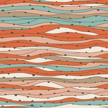 Seamless wave hand-drawn pattern, waves background (seamlessly tiling).can be Ilustración de archivo
