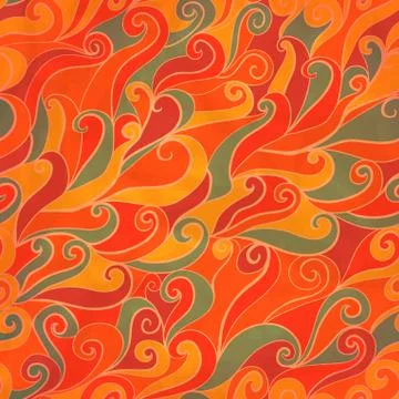 Seamless wave hand-drawn pattern, waves background (seamlessly tiling).can be イラスト素材