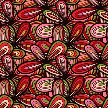 Seamless wave hand-drawn pattern, waves background 스톡 일러스트