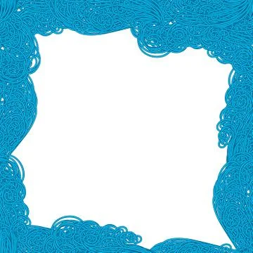 Seamless wave hand-drawn pattern, waves background.can be used for wallpaper 스톡 일러스트