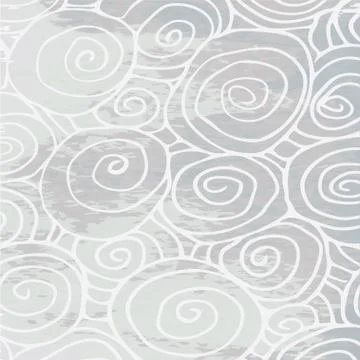 Seamless wave hand drawn pattern, waves abstract background curled pattern Illustrazione stock