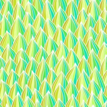 Seamless wave hand-drawn pattern. Spring texture. Stock Illustration