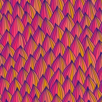 Seamless wave hand-drawn pattern. Bright pattern Stock Illustration