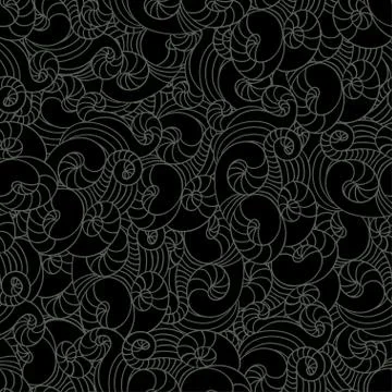 Seamless wave hand drawn pattern. Abstract background Stockillustratie