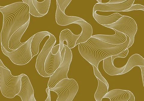 Seamless wave pattern. Abstract background with linear curls. 스톡 일러스트