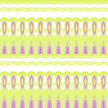 Seamless wave pattern purple green white Stock Illustration