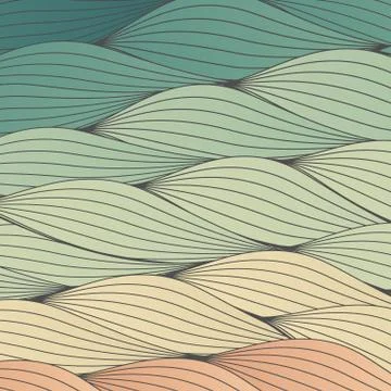 Seamless Wave Pattern - Vector Illustration Illustrazione stock