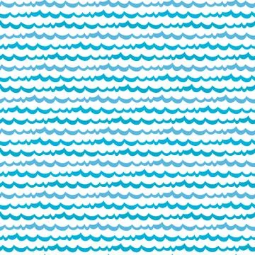 Seamless waves pattern Stock Illustration