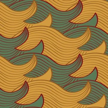 Seamless waves patterns 스톡 일러스트