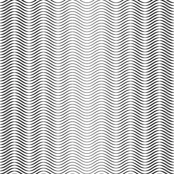 Seamless waves strips pattern Stock Illustration