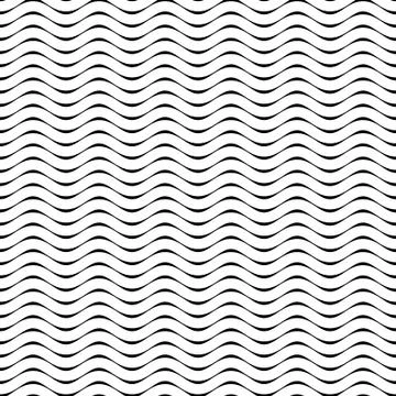 Seamless waves strips pattern Illustrazione stock