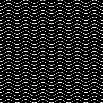 Seamless waves strips pattern Stock Illustration