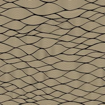 Seamless waves texture,wavy background.copy that square to the side and you'l Stock Illustration