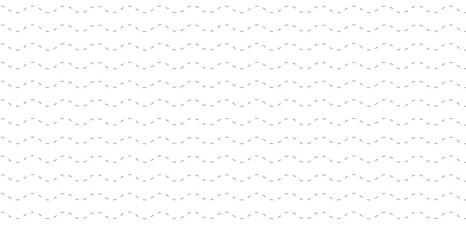Seamless wavy dashed line pattern background. Stock Illustration