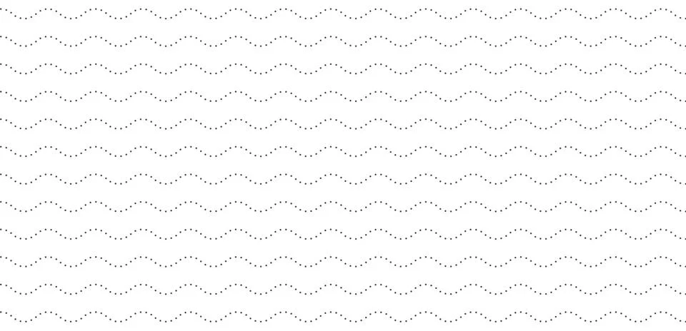Seamless wavy dotted line pattern background. Stock Illustration