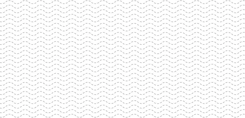 Seamless wavy dotted zigzag line pattern background. Stock Illustration