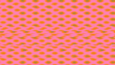 Seamless Wavy Geometric Abstract Pattern Loop in Teal and Orange for Modern.. Stock Footage 340378368