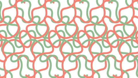 Seamless Wavy Geometric Line Pattern Stock Illustration