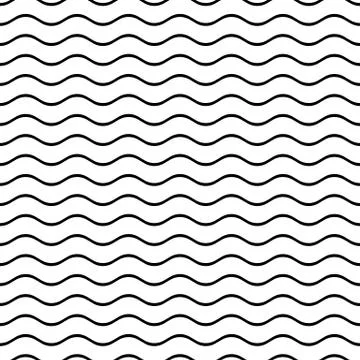 Seamless wavy line pattern Illustration
