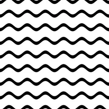 Seamless wavy line pattern Stock-Illustration