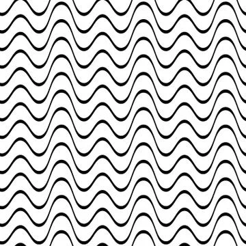 Seamless wavy line pattern Illustration