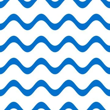 Seamless wavy line pattern Illustrazione stock