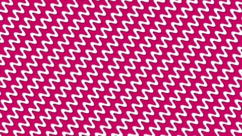Seamless Wavy Line Pattern on Magenta Background Stock Footage 301687384