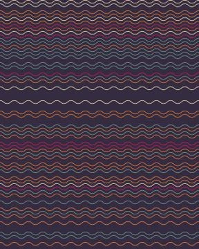 Seamless wavy lines simple pattern Stock Illustration
