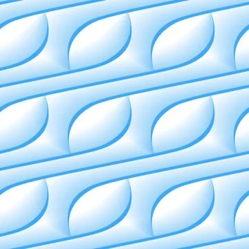 Seamless Wavy Pattern with Glow Effect. Abstract Paper Cut Background Stockillustratie