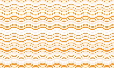 Seamless wavy pattern in soft orange and white. Perfect for backgrounds, text Stock Illustration