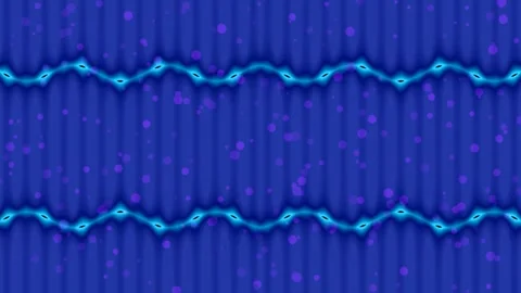 Seamless wavy stripe background pattern, abstract retro decorative divider .. Stock Footage 339495004