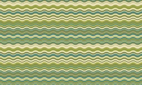 Seamless wavy stripes pattern in calming earth tones. Perfect for textile des Stock Illustration