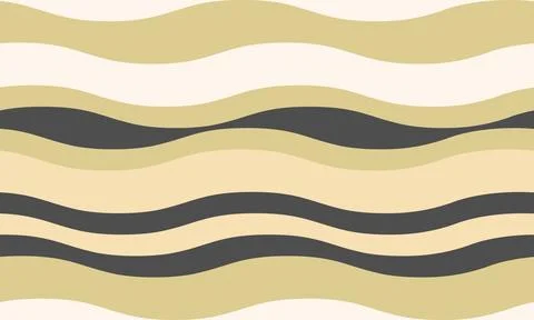 Seamless wavy stripes pattern in calming beige, gray, and white.  Elegant abs Illustrazione stock