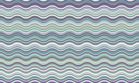 Seamless wavy stripes pattern in calming pastel shades.  Perfect for website  Stock Illustration