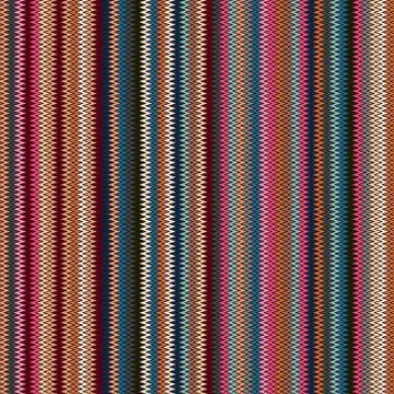 Seamless wavy stripes pattern with stripes of pastel colors. Vector repeating Stock Illustration
