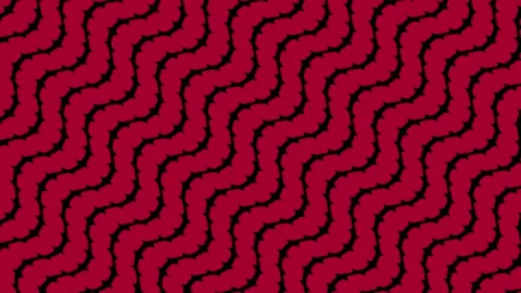 Seamless Wavy Zigzag Pattern in Red and Black Stock Footage 301687402