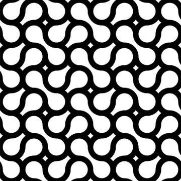 Seamless weave geometric pattern with creative shapes. Vector endless background Stock Illustration