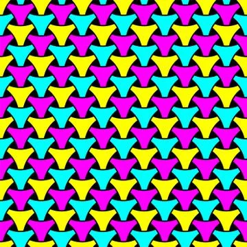 Seamless weaving triangle squama surface pattern イラスト素材
