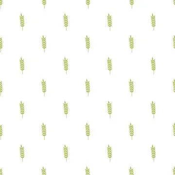 Seamless wheat ear pattern creating natural background Illustrazione stock