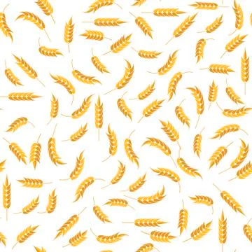 Seamless Wheat Pattern Stockillustratie